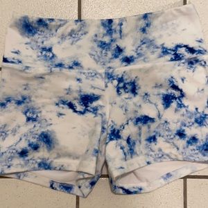 EUC fleo PHR ink blue tie dye shorts